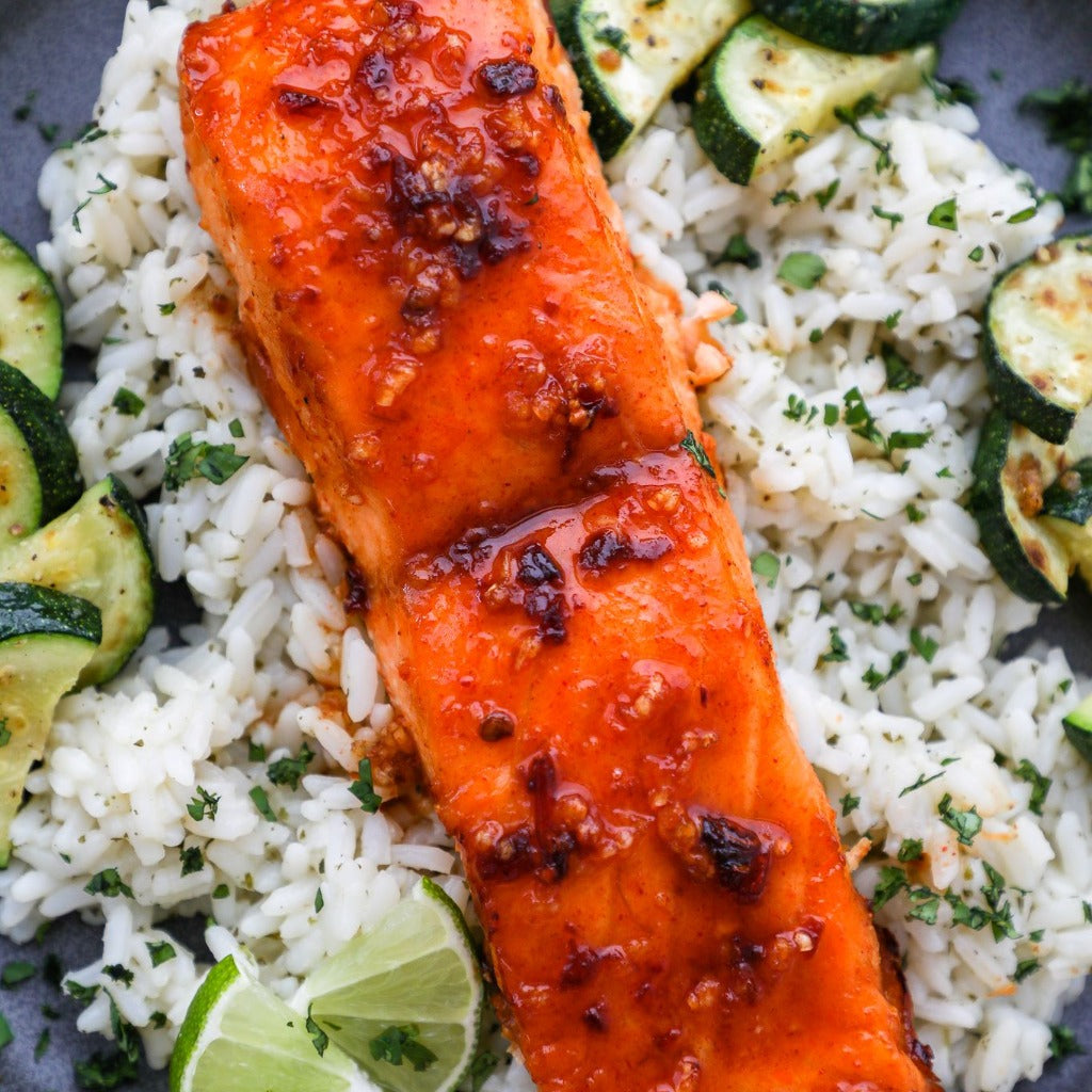 Chipotle Maple Air Fried Salmon
