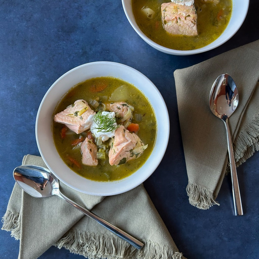 Nordic Style Salmon Soup – Blue Circle Foods