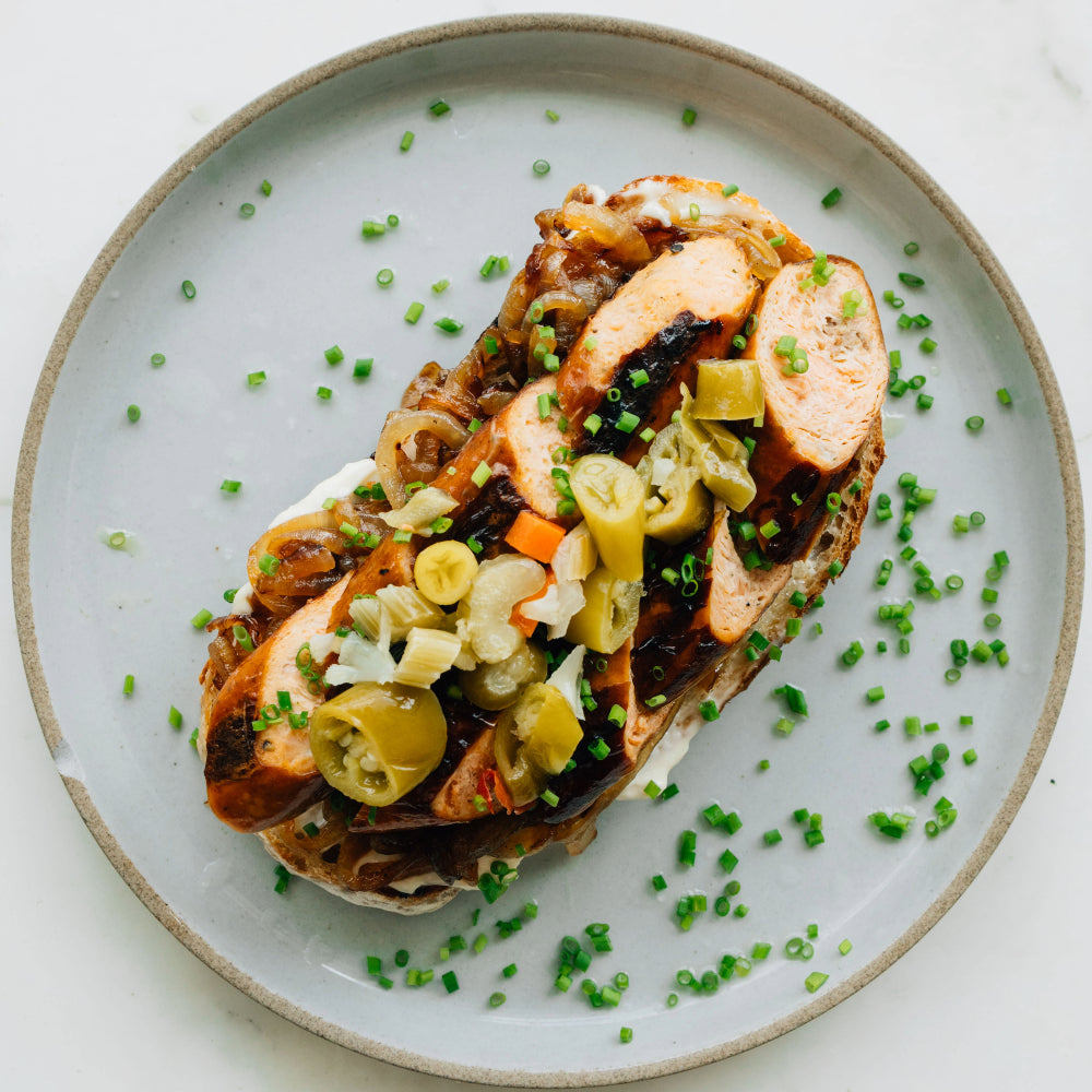 Salmon Sausage Chicago Inspired Toast – Blue Circle Foods