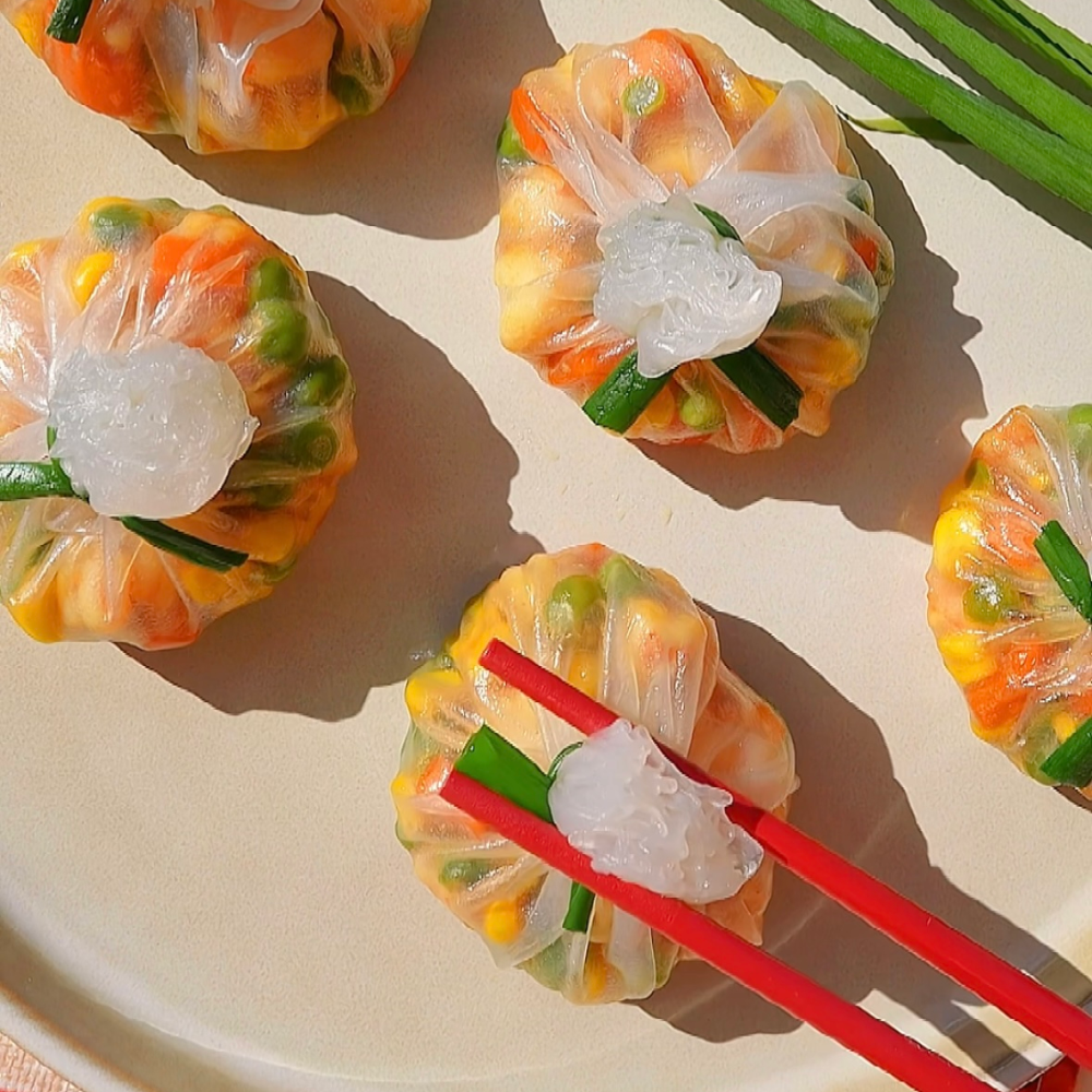 Shrimp & Vegetable Money Pouches – Blue Circle Foods