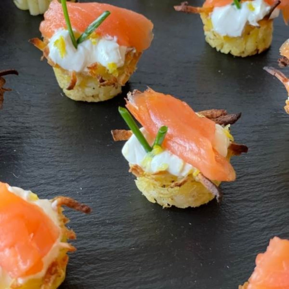 Smoked Salmon Potato Nests &ndash; Blue Circle Foods