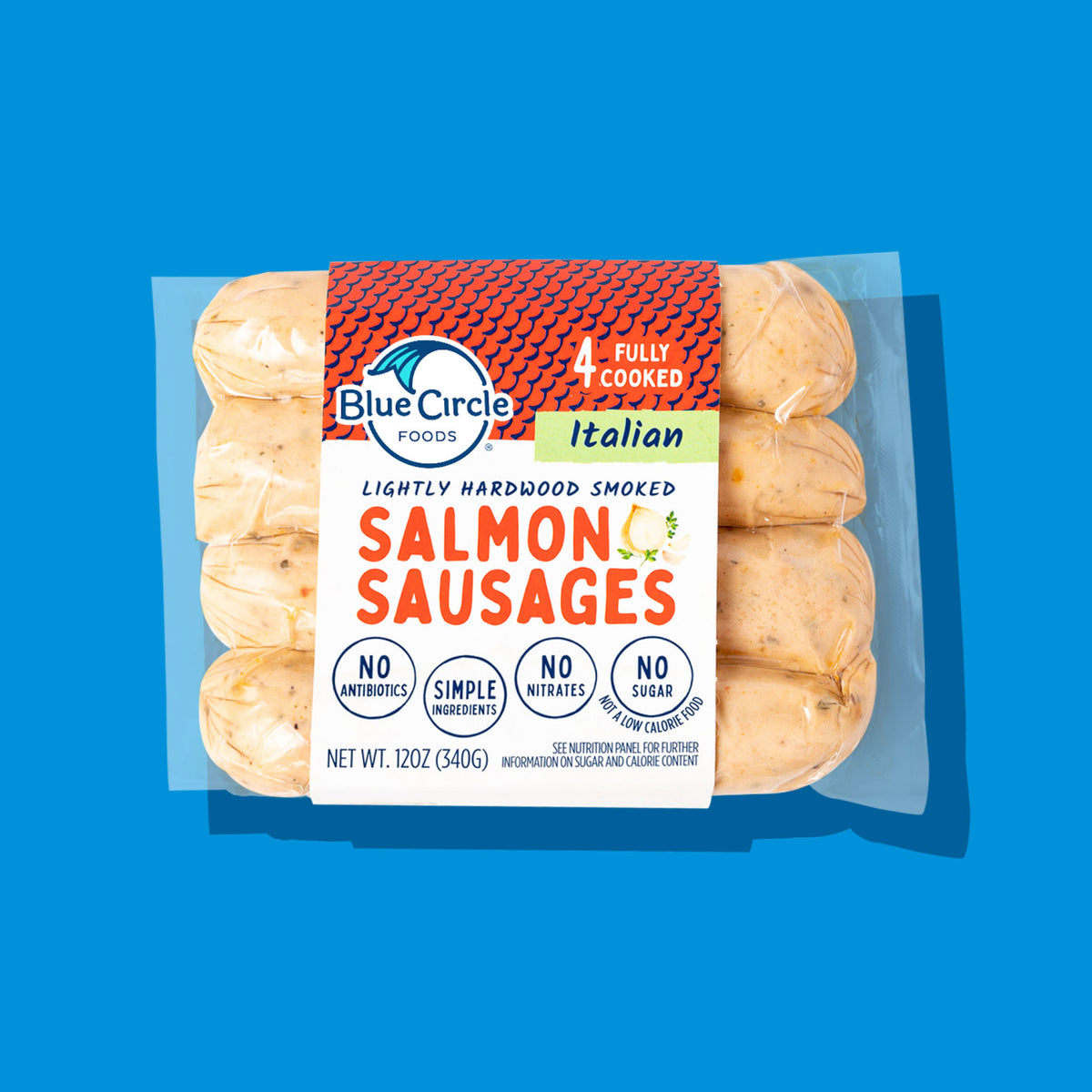 Blue Circle Foods Italian Salmon Sausages