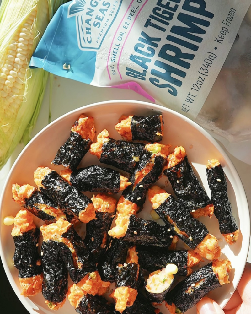 Mini Shrimp Seaweed Rolls