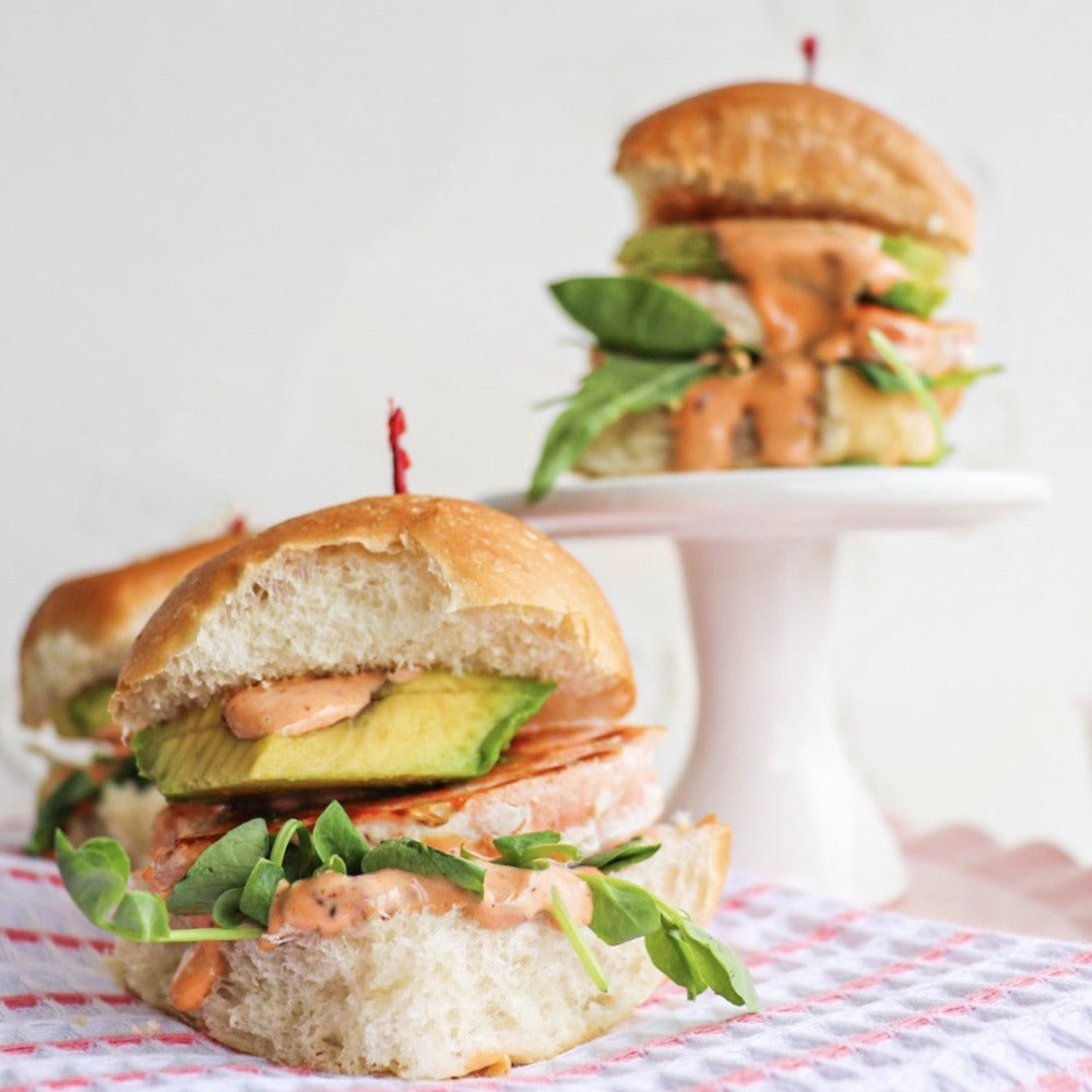 Happy Fish Salmon Sliders