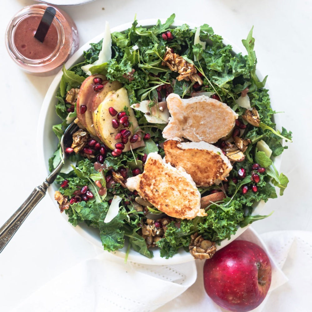 Harvest Kale Salad With Happy Fish