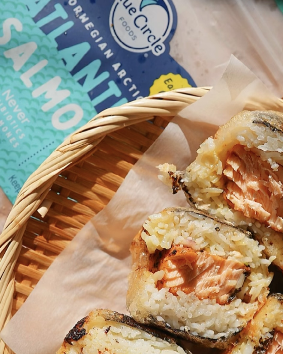 Crispy Salmon Musubi – Blue Circle Foods