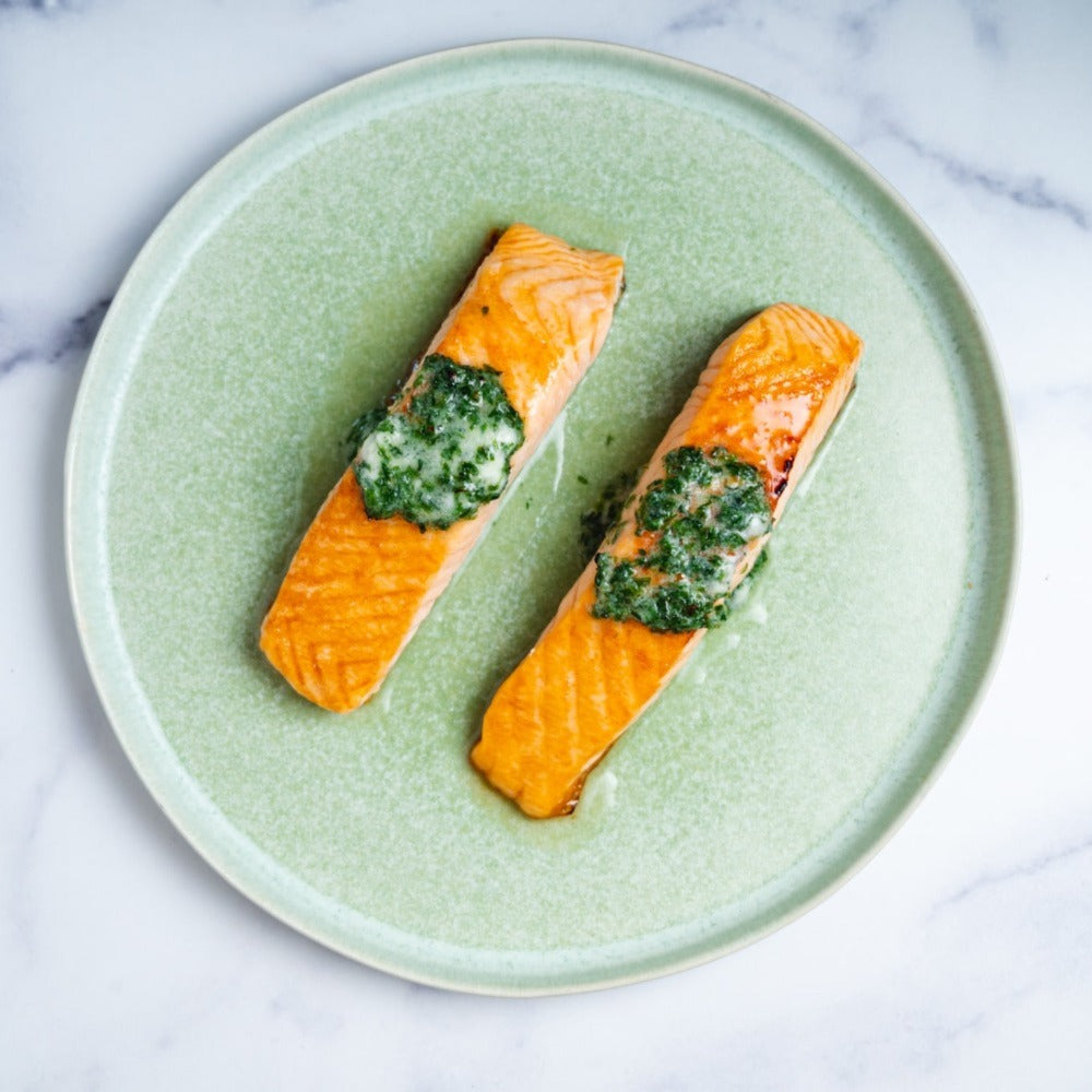 Roasted Salmon with Herb Butter
