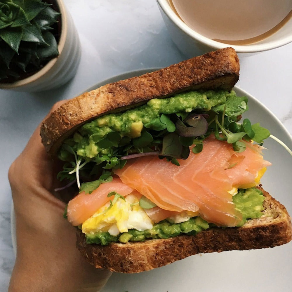 Smoked Salmon Breakfast Sandwich