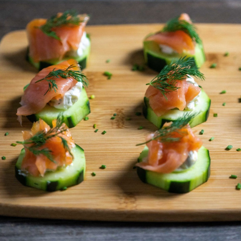 Smoked Salmon Cucumber Cups