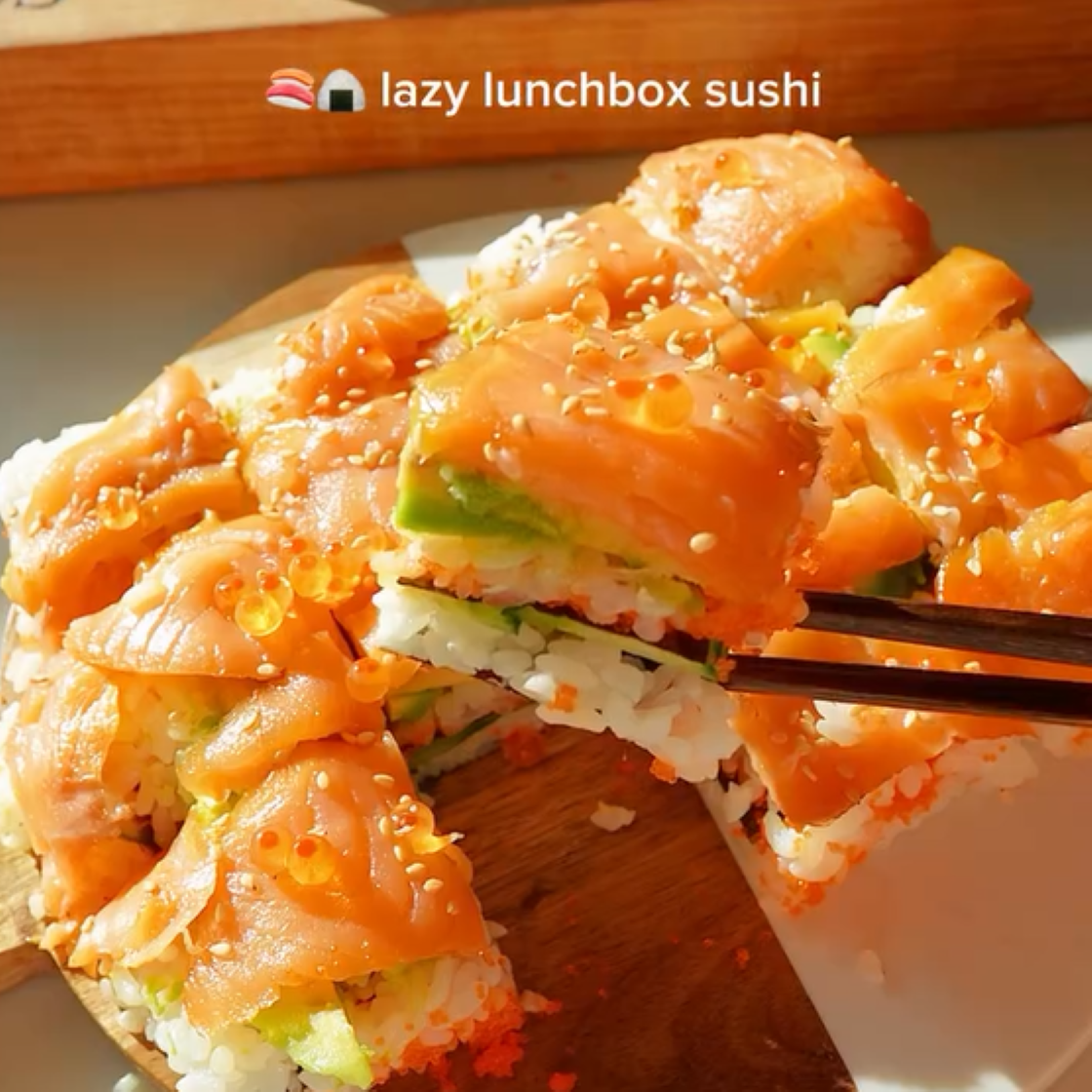 Smoked Salmon Lunchbox Sushi