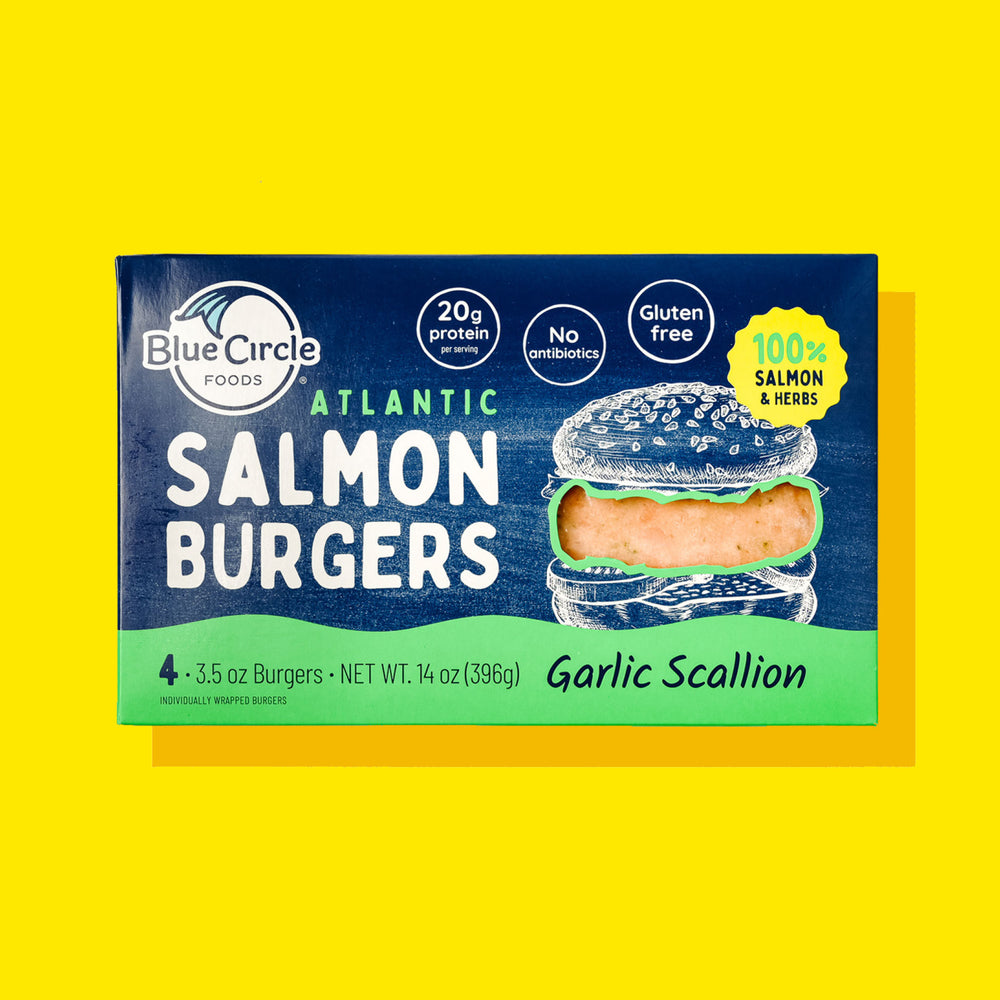 
                  
                    Garlic Scallion Salmon Burgers
                  
                