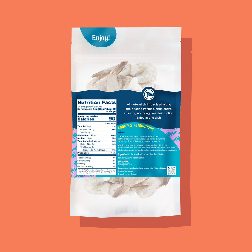Raw Pacific White Shrimp