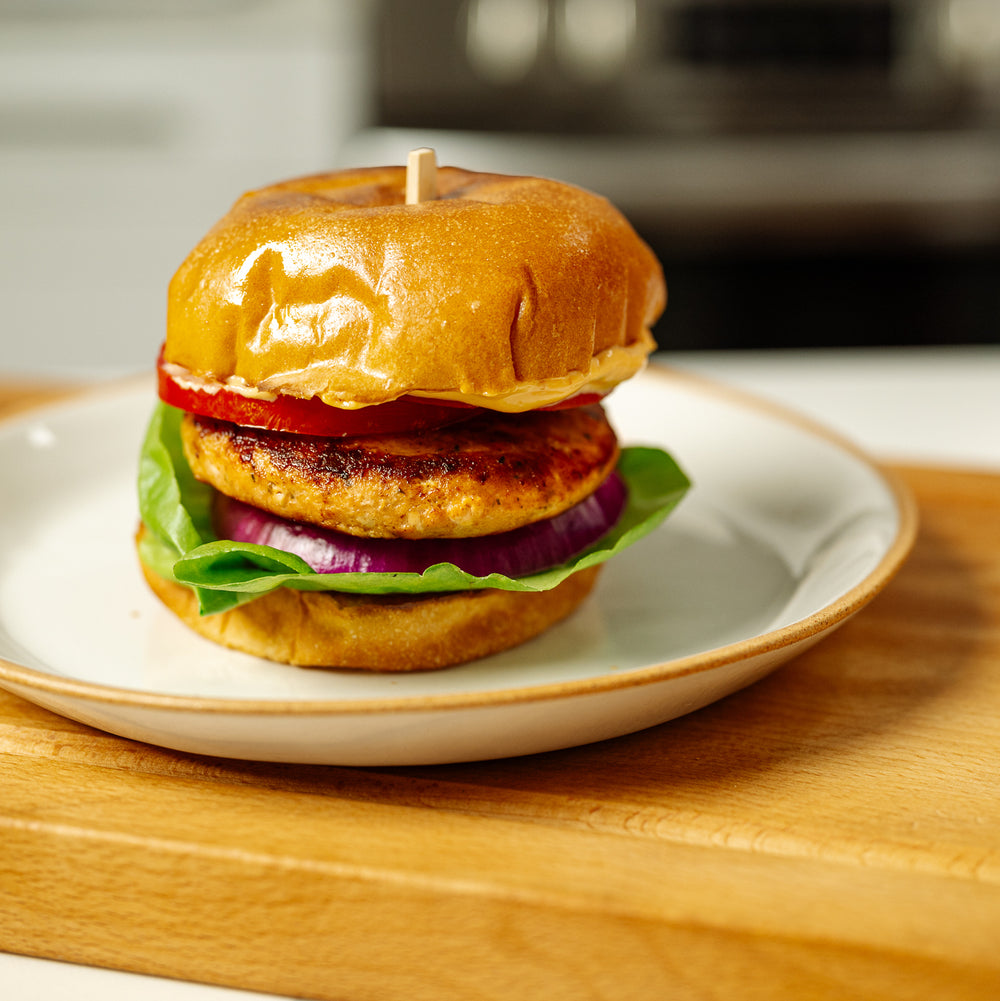 Blue Circle Foods | Lemon Herb Salmon Burgers