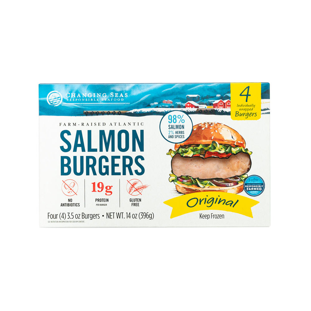 changing seas original salmon burgers 