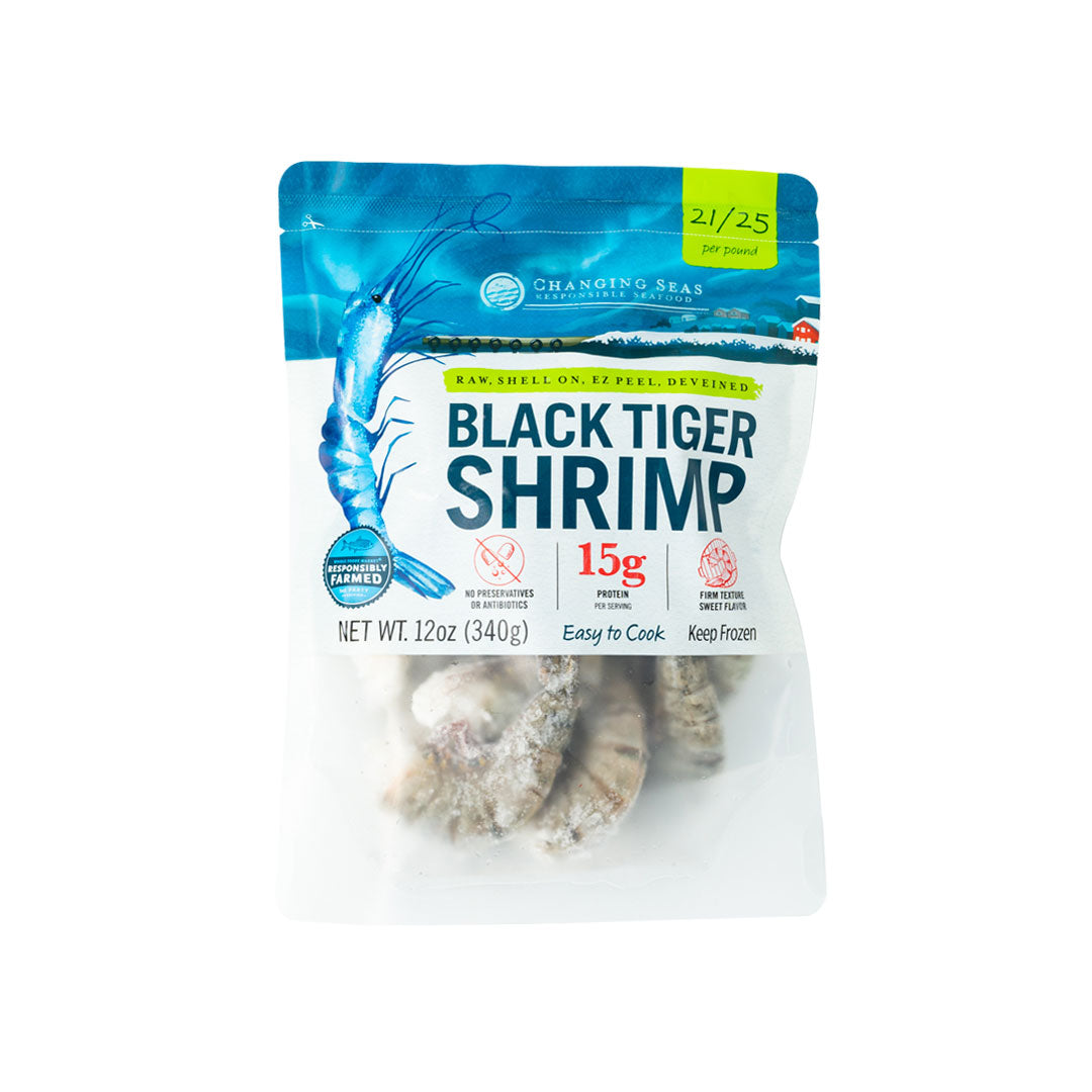 changing seas black tiger shrimp