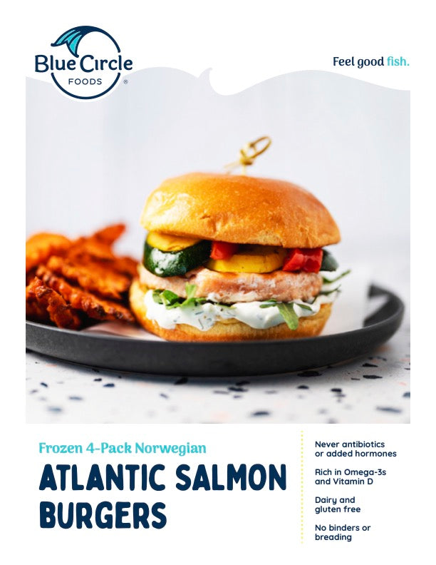 salmon burgers sell sheet 